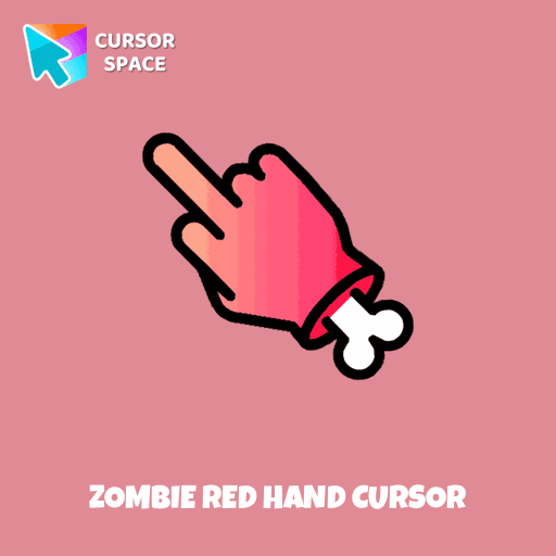 Zombie red hand cursor arrow cursor